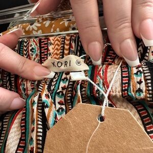 Kori Colorful Patterned Skirt